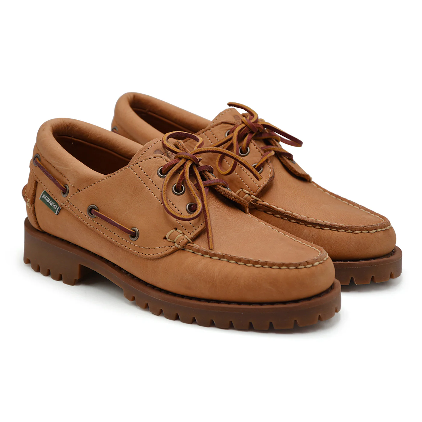 Allacciata Sebago Acadia Crazy Horse Uomo In Pelle Brown Tan - Image 3