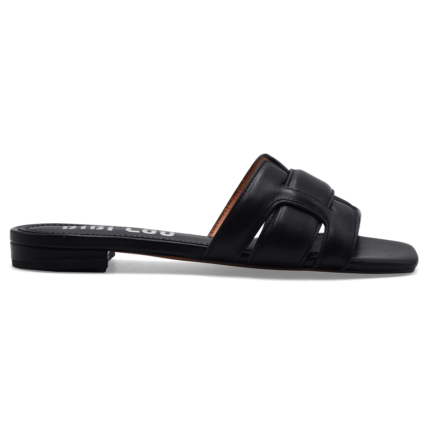 Sandali Bibi Lou Donna Holly Flat Nero Interamente Morbida Pelle