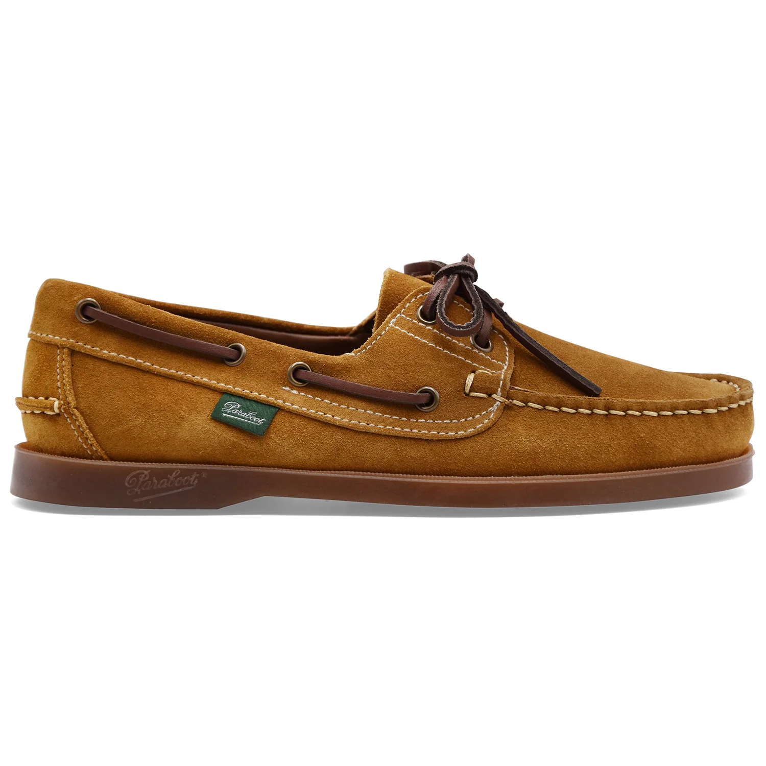 Paraboot Scarpe Da Barca Uomo Barth/Marine In Camoscio Miele