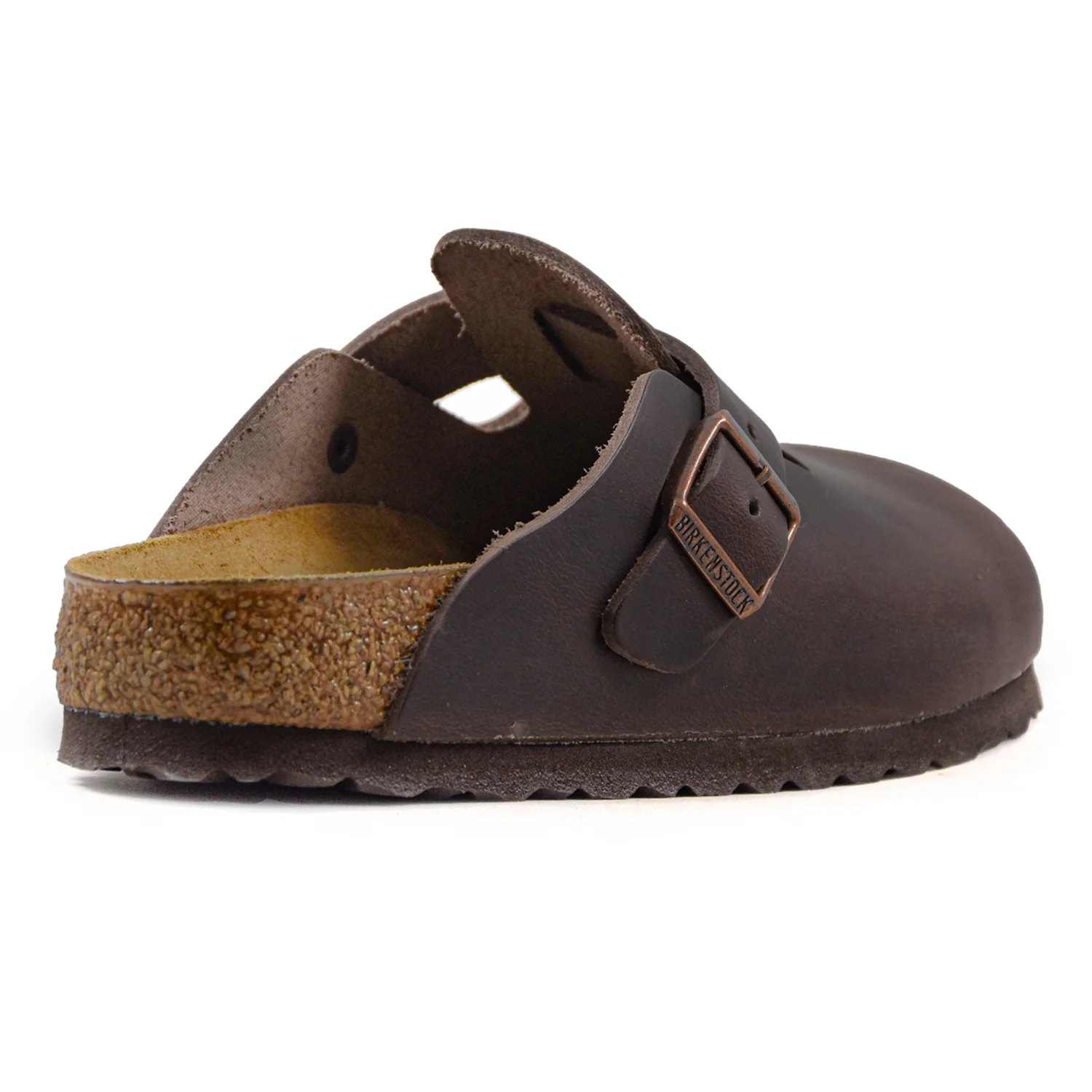 Sabot Birkenstock Boston Donna In Pelle Oliata Marrone Habana - Image 4