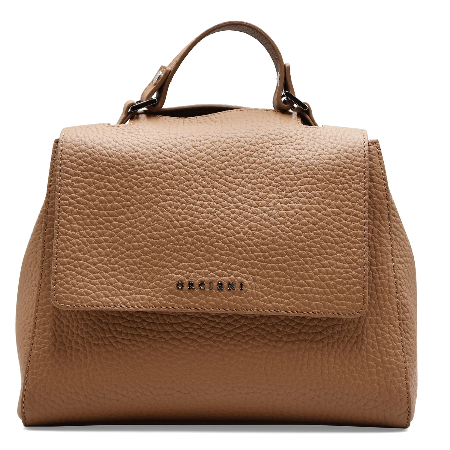 Borsa Orciani Sveva Soft Piccola Biscotto Pelle Con Tracolla