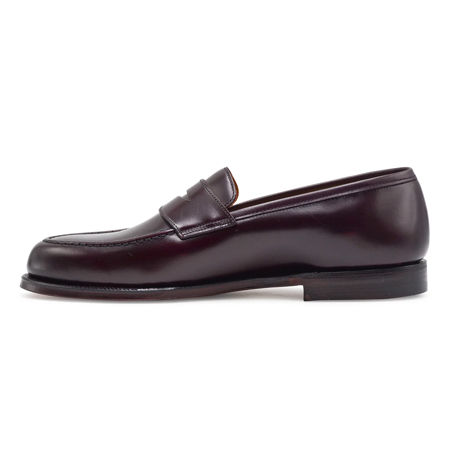 Mocassini Uomo Crockett & Jones Boston Burgundy Cavalry Calf - Image 4