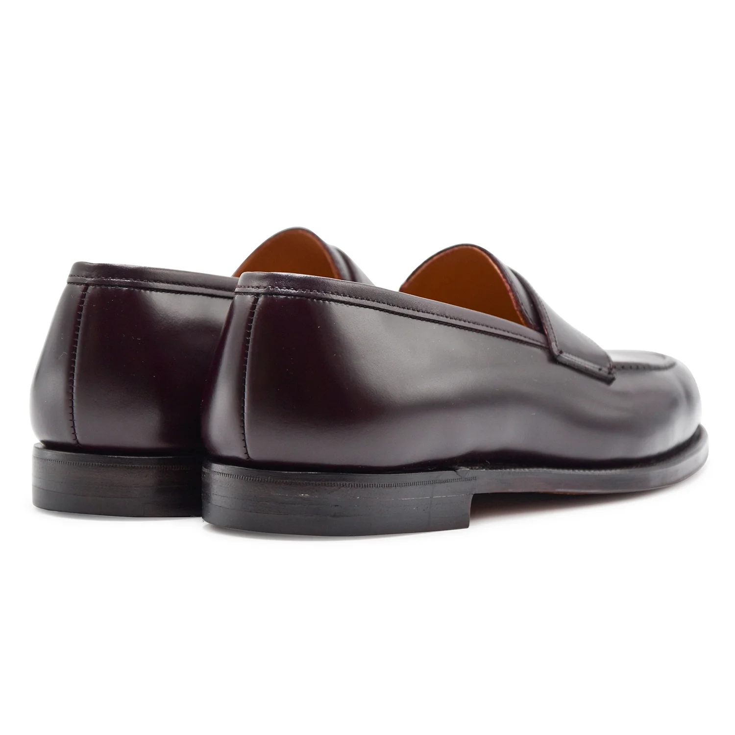 Mocassini Uomo Crockett & Jones Boston Burgundy Cavalry Calf - Image 5