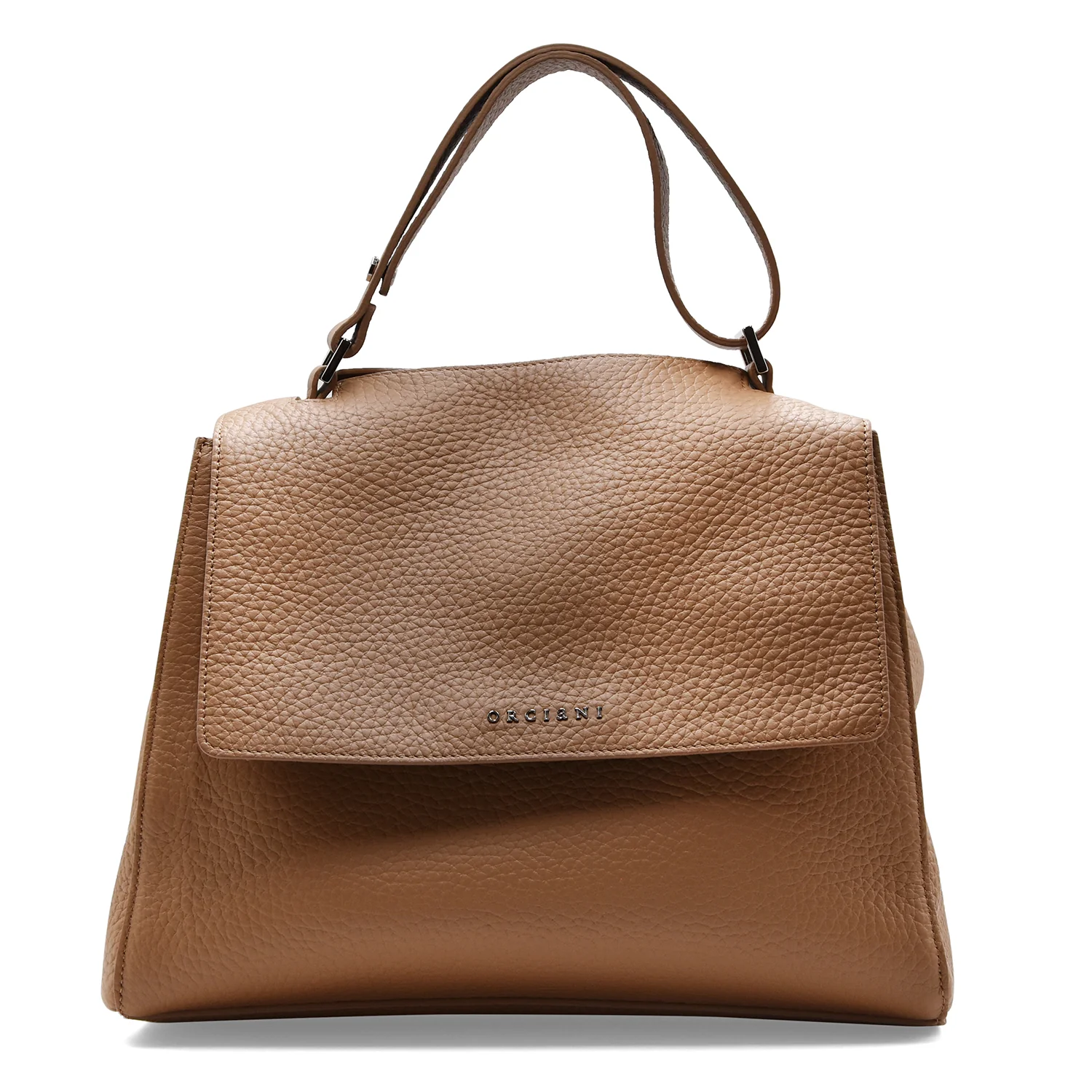 Borsa Orciani Sveva Soft Media Biscotto In Pelle con Tracolla