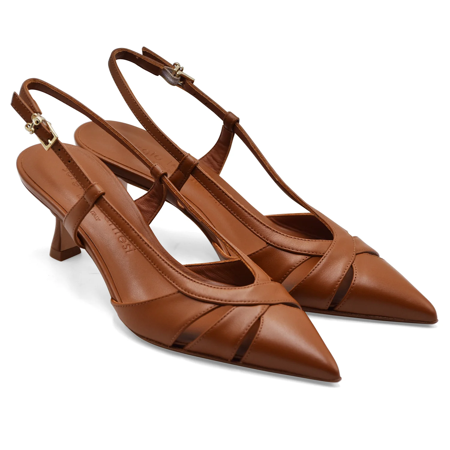 Slingback Sergio Levantesi Donna Edda6 Cuoio Design Femminile - Image 2