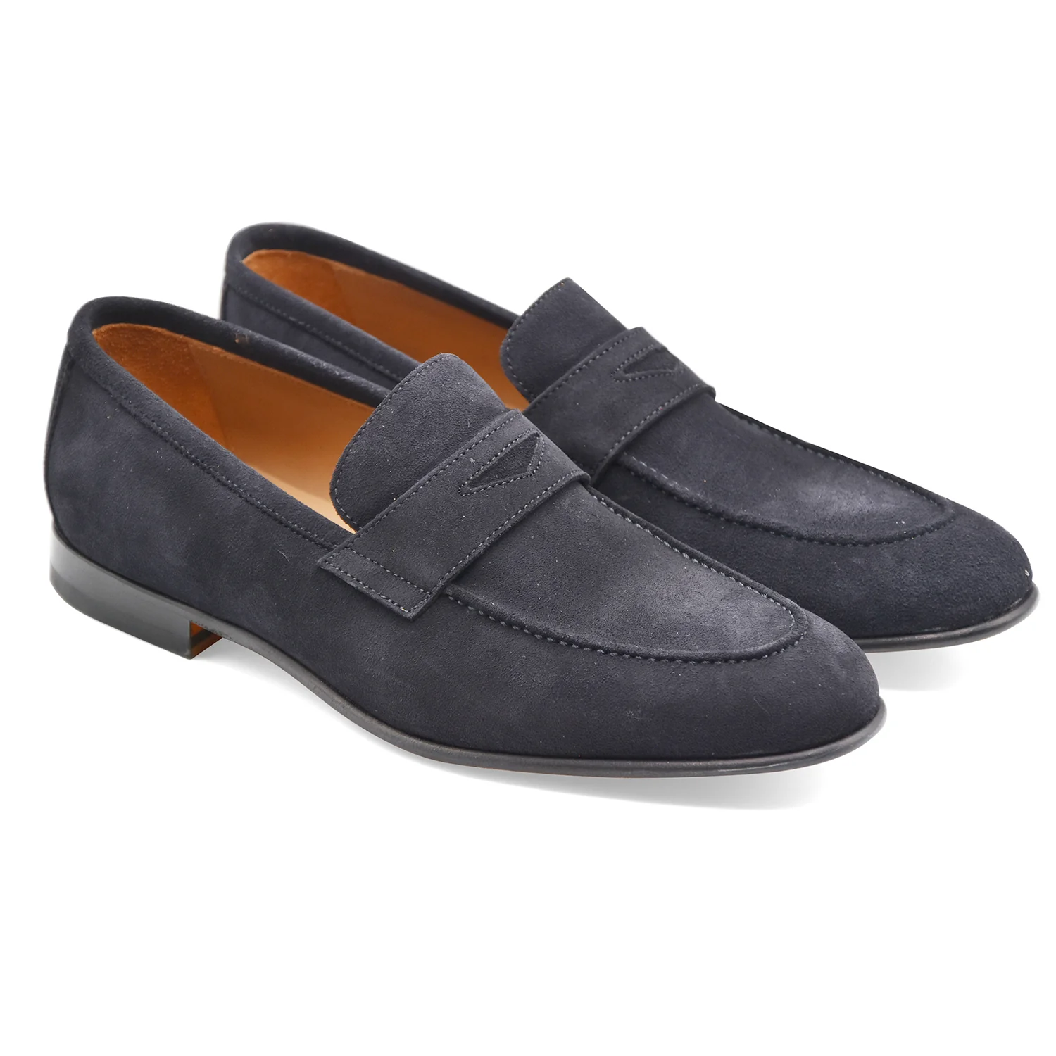 Mocassini Uomo Cerbero GH 1 Pelle Scamosciata Blu Made In Italy - Image 2