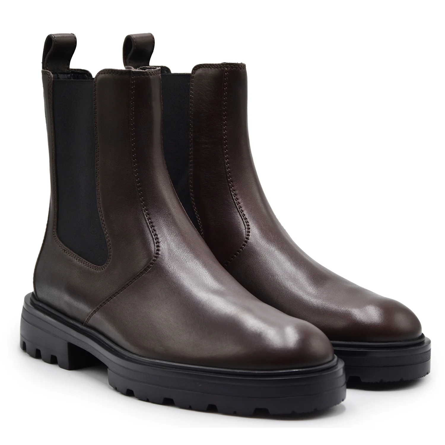 Stivaletti Chelsea Hogan H673 Uomo Marrone Ispirazione Workwear - Image 2