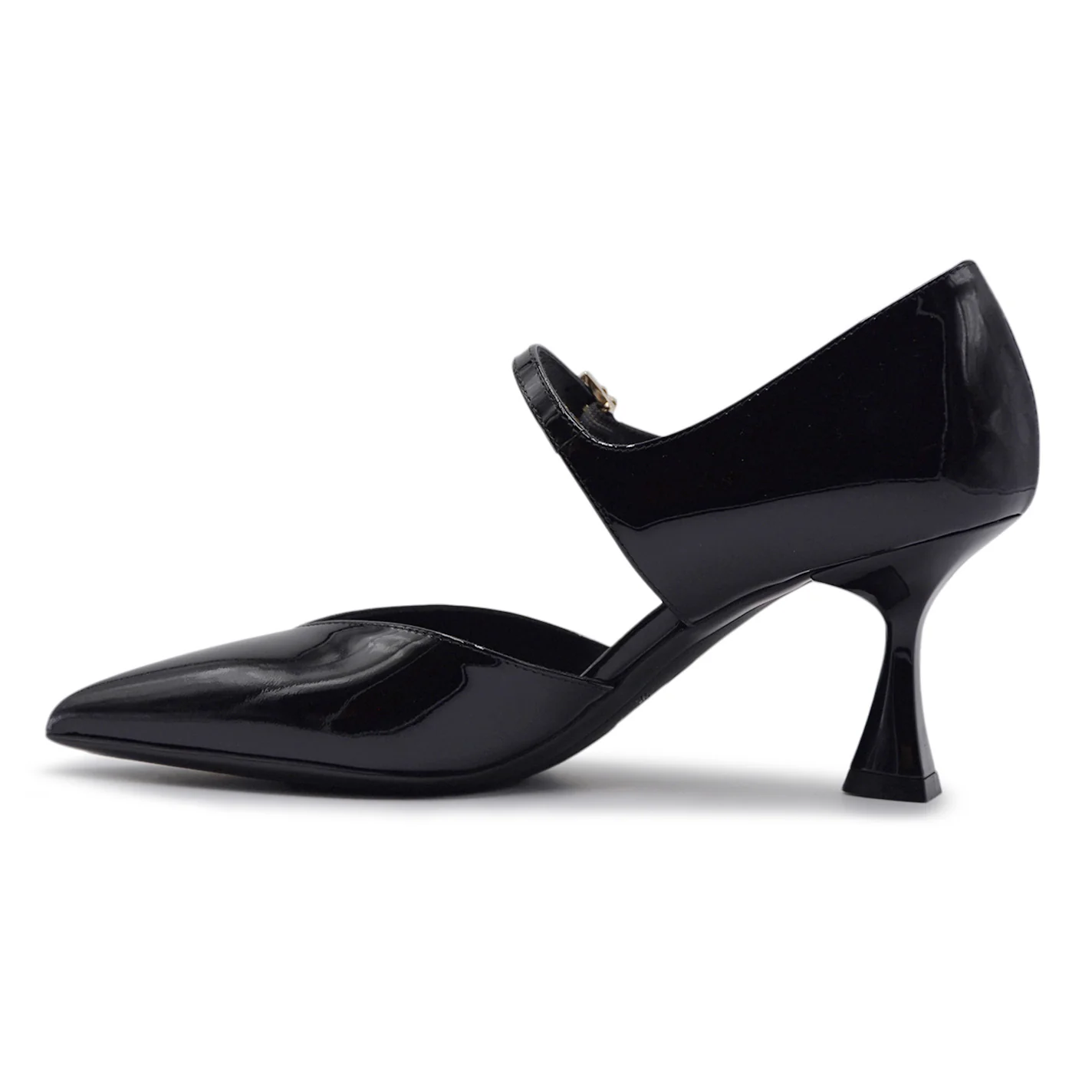 Décolleté Sergio Levantesi Donna Nero Jena56 Cinturino Al Collo - Image 4