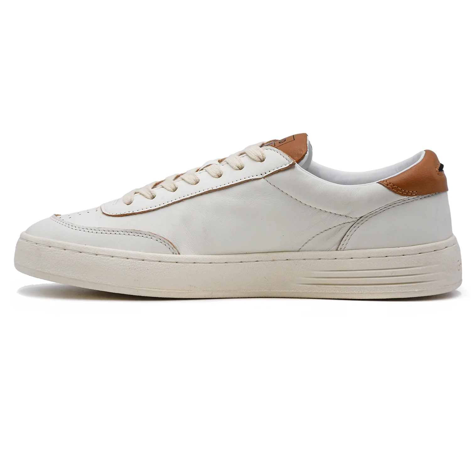Sneakers Uomo Bianco Ghoud Lido Con Iconico Logo Laterale Beige - Image 3