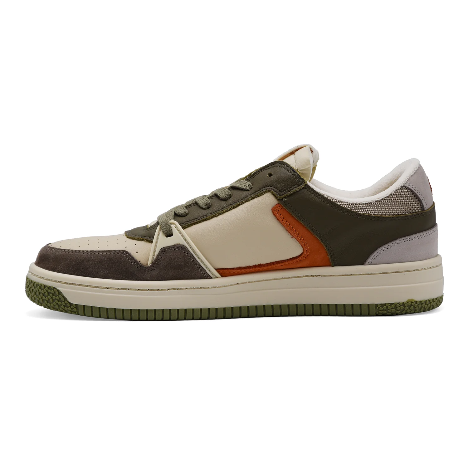 Sneakers Uomo Philippe Model La Grande Low Verde Militare Beige - Image 4