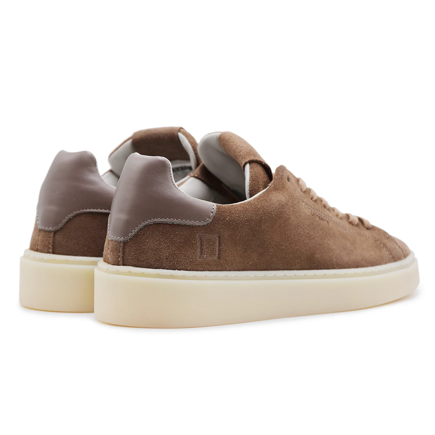 Sneakers D.A.T.E. Levante Uomo Suede Taupe Con Suola Rialzata - Image 4