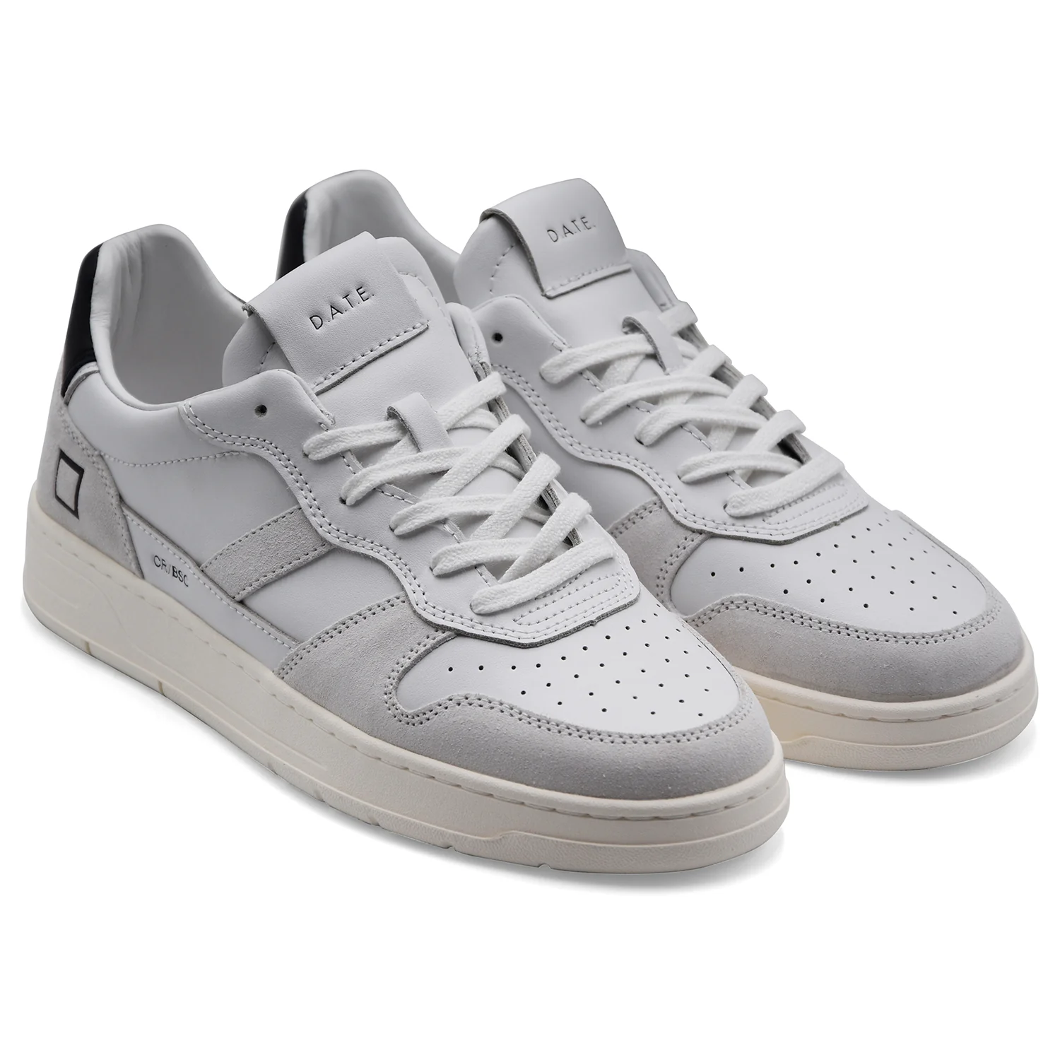 Sneakers D.A.T.E. Court 2.0 Basic Essenziale Uomo Bianco Nero - Image 2