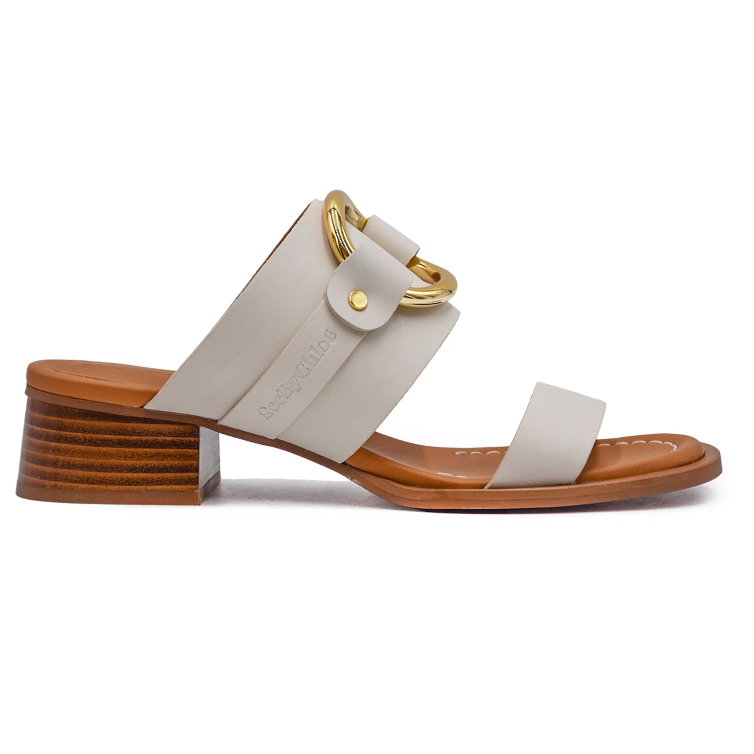 Sandali See By Chloé Hana Avorio Donna Con Tacco A Contrasto