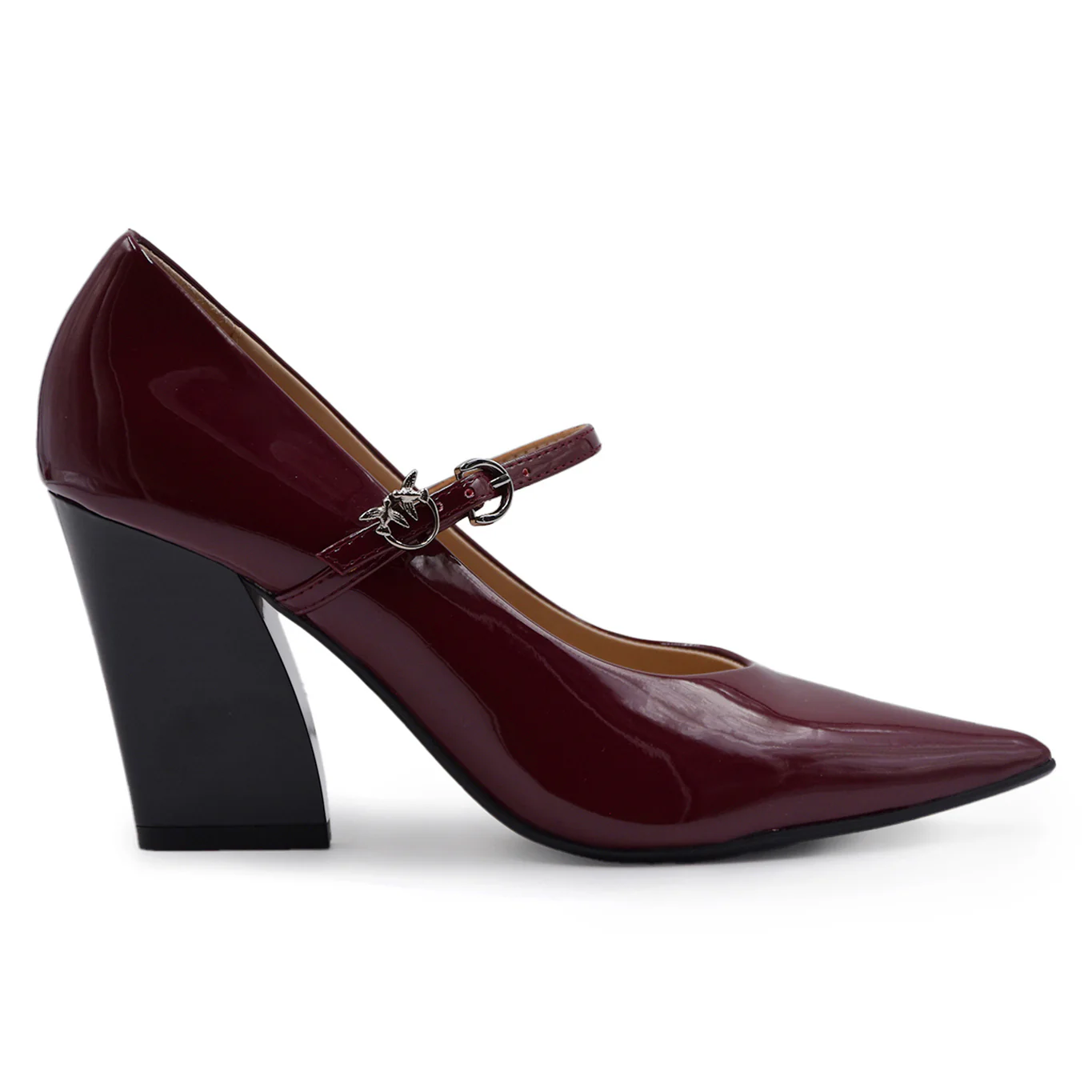 Décolleté Mary Jane Pinko Donna Viola Vernice Patent Berry Red
