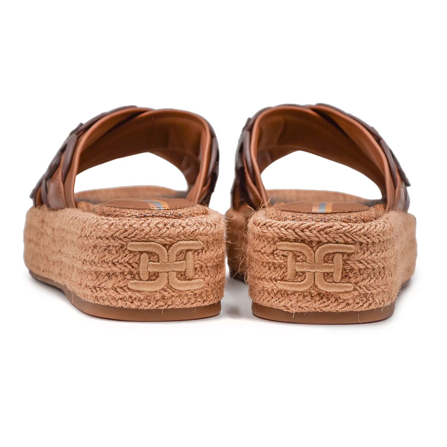 Sam Edelman Sandali Cognac Pria Donna Con Suola Doublee In Corda - Image 4