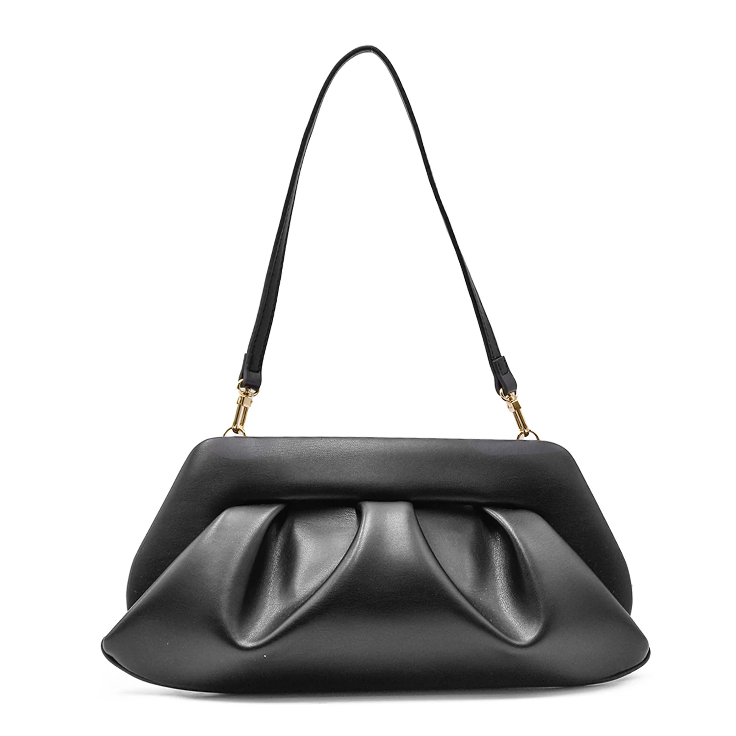 Borsa Themoirè Donna Bios Baguette Nero Clutch Stile Sostenibile