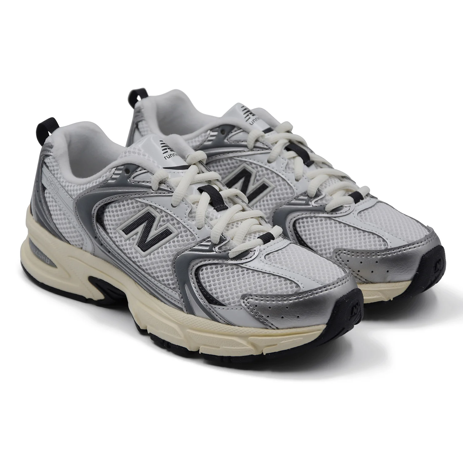 Sneakers New Balance 530 Donna Silver Metallic Black Iconica - Image 2