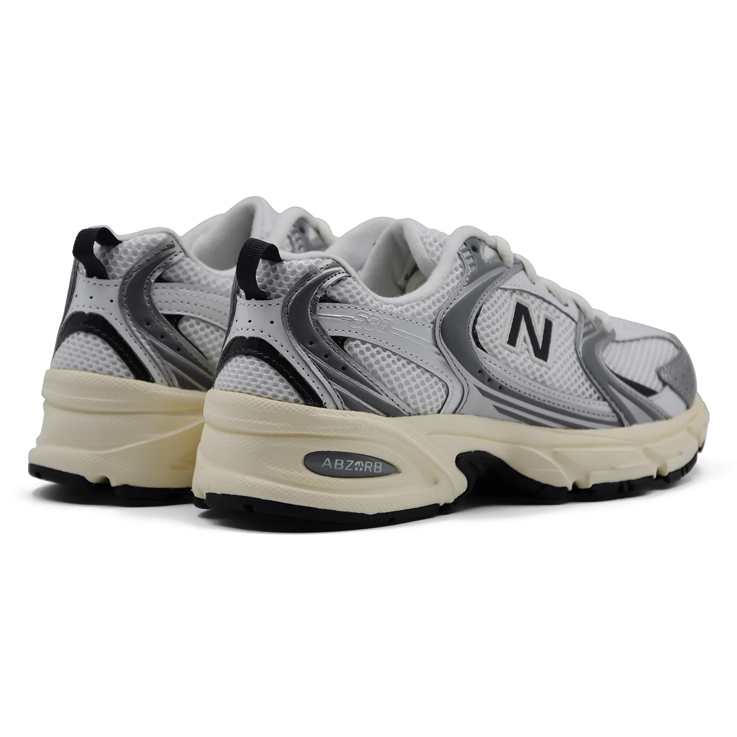 Sneakers New Balance 530 Donna Silver Metallic Black Iconica - Image 3