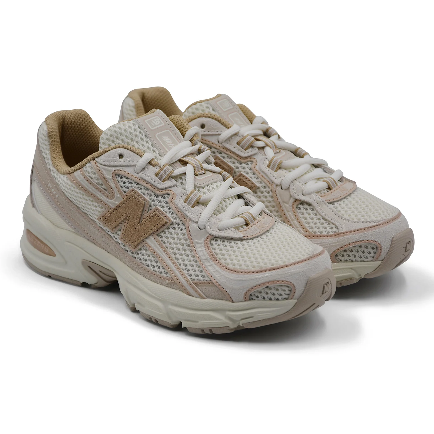 Sneakers New Balance 740 Donna Suede Mesh Beige Suola ABZORB - Image 2