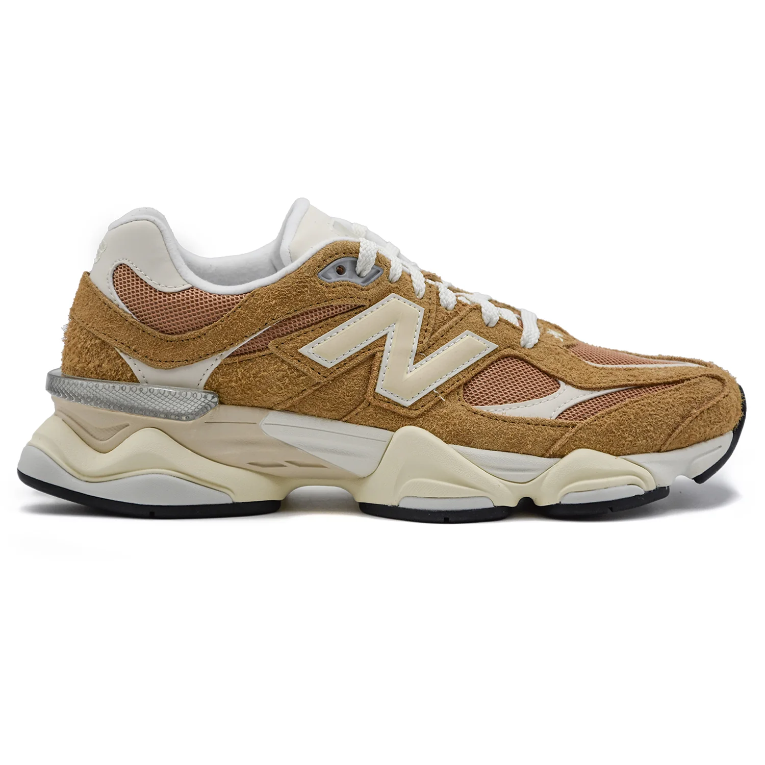 New Balance 9060 Sneakers Ocra Uomo Con Elemento CR Trasparente