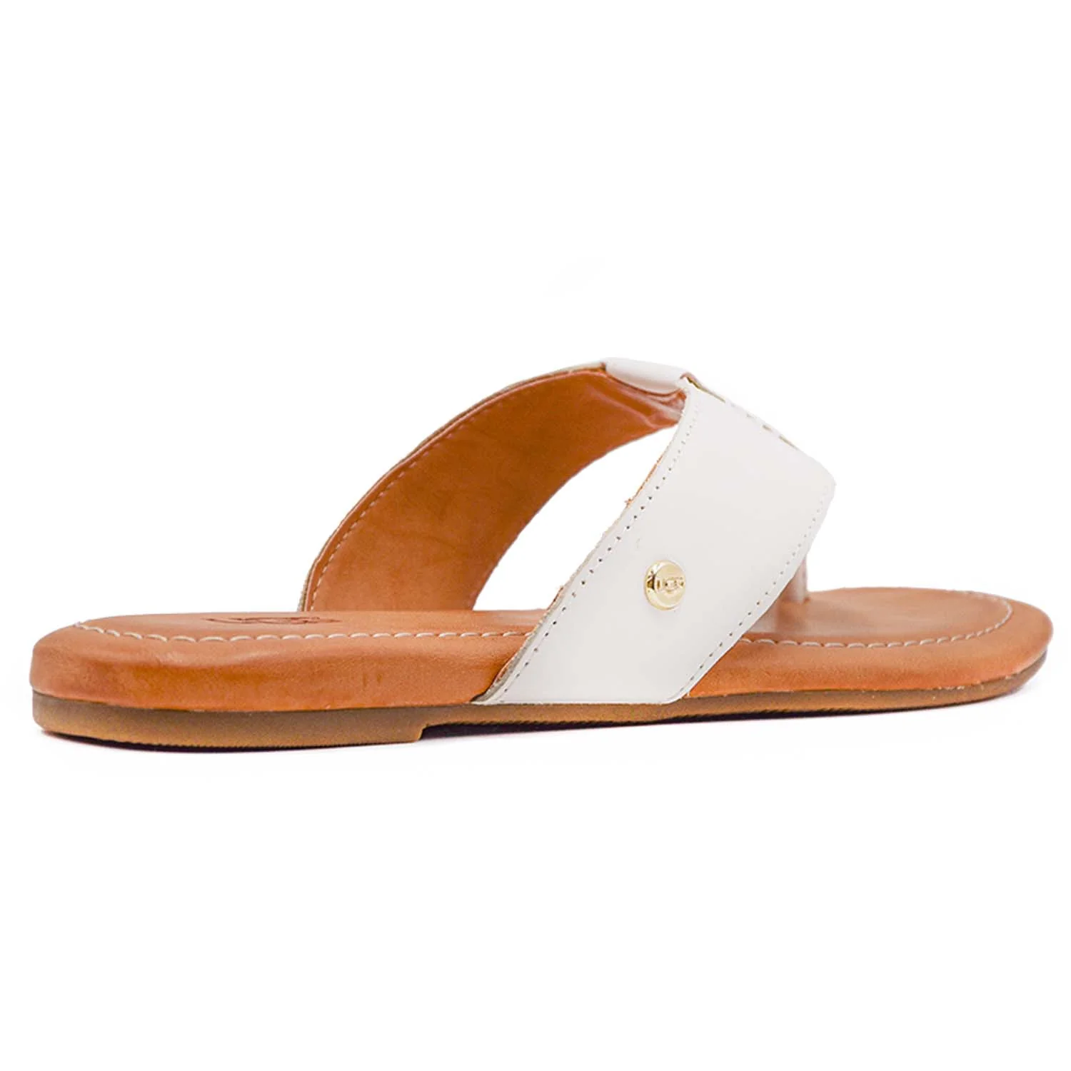 Ugg Carey Flip Donna Sandali Bianco Suola In Schiuma Ammortizzata - Image 4