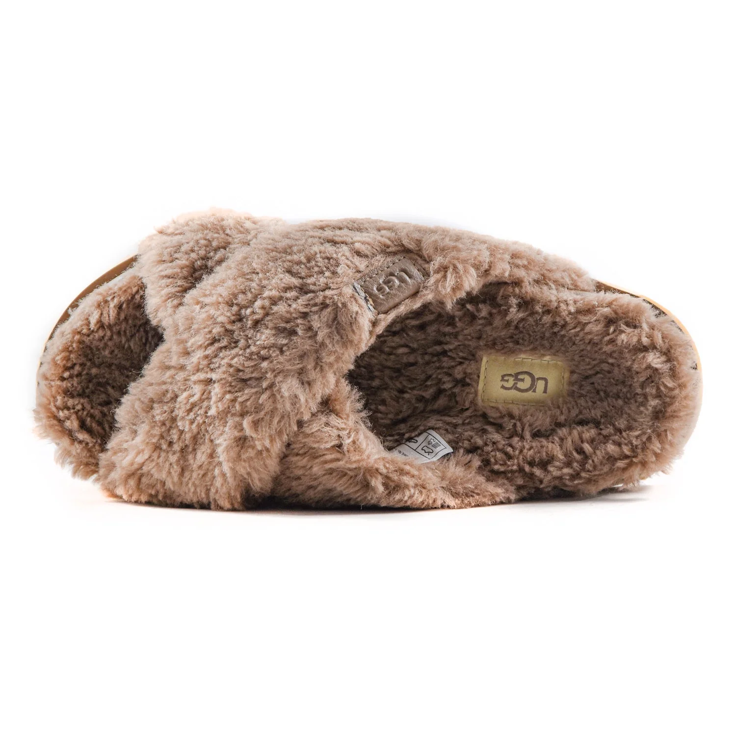 Ugg Donna Sandali Fuzz Grigio A Fasce Incrociate E Suola In EVA - Image 2