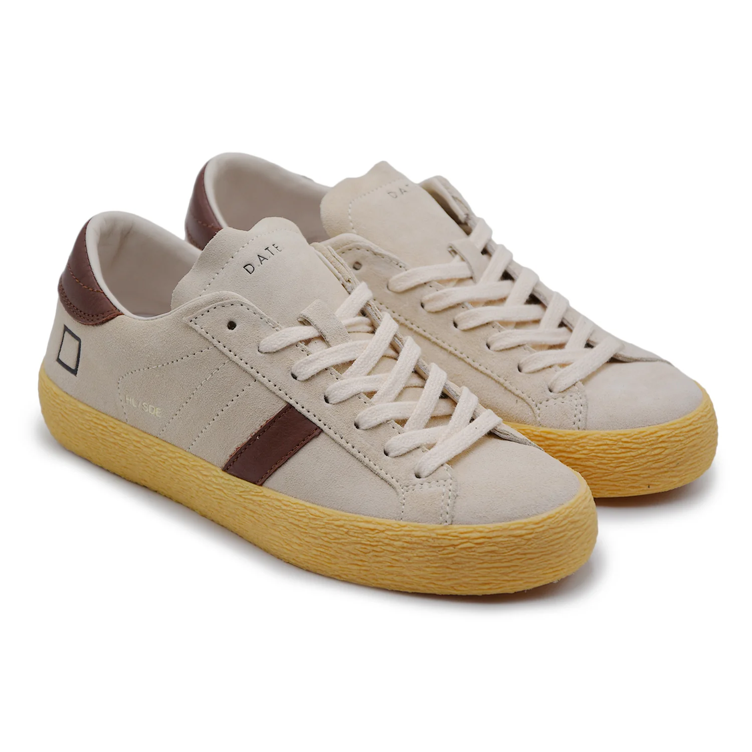 Sneakers D.A.T.E. Hill Low Donna Milk Pelle Dettagli In Cuoio - Image 2