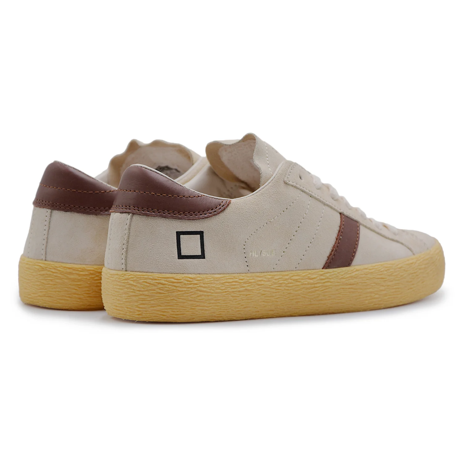 Sneakers D.A.T.E. Hill Low Donna Milk Pelle Dettagli In Cuoio - Image 3