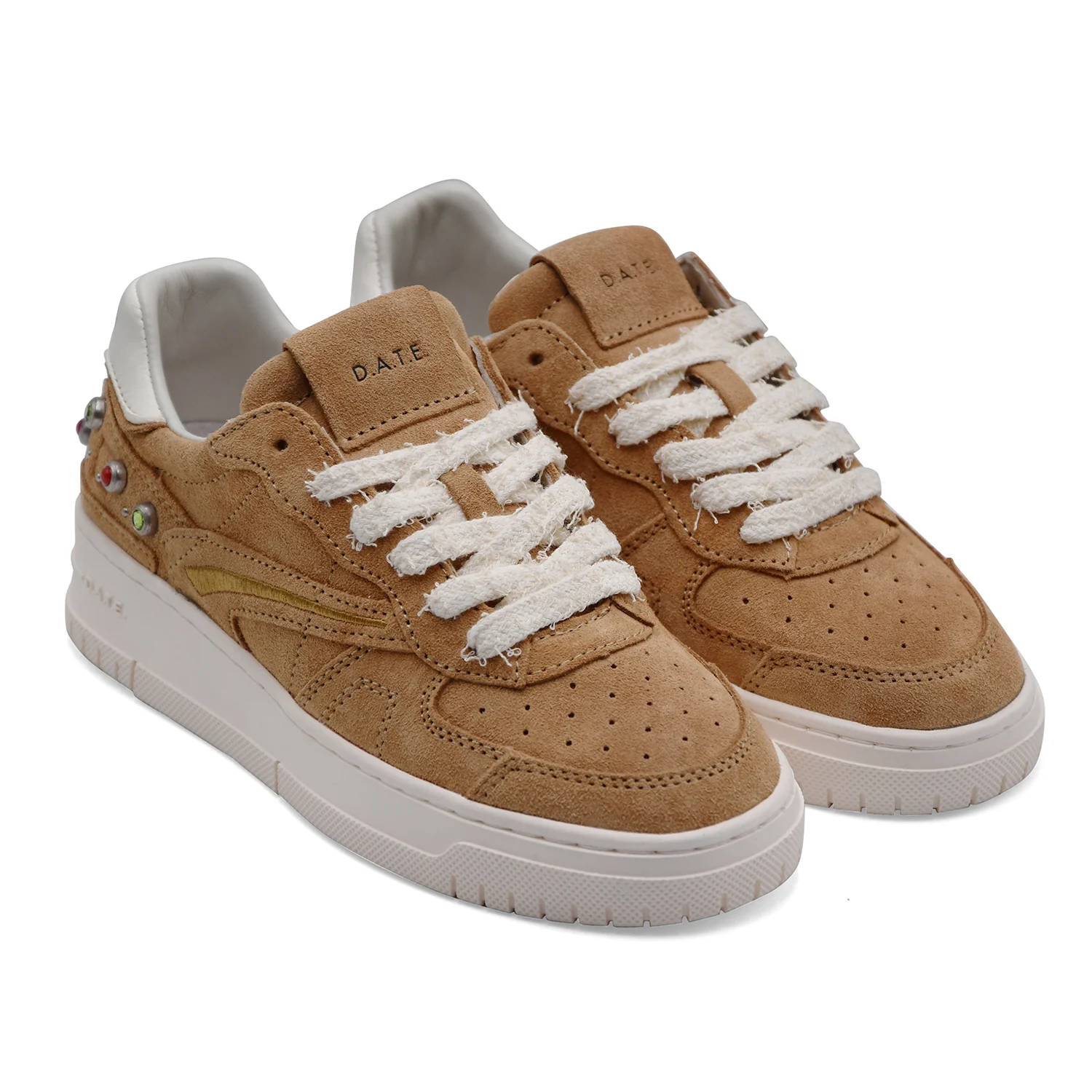 Sneakers D.A.T.E. Donna TORENO PURE STUDS CUOIO Pelle Scamosciata - Image 2