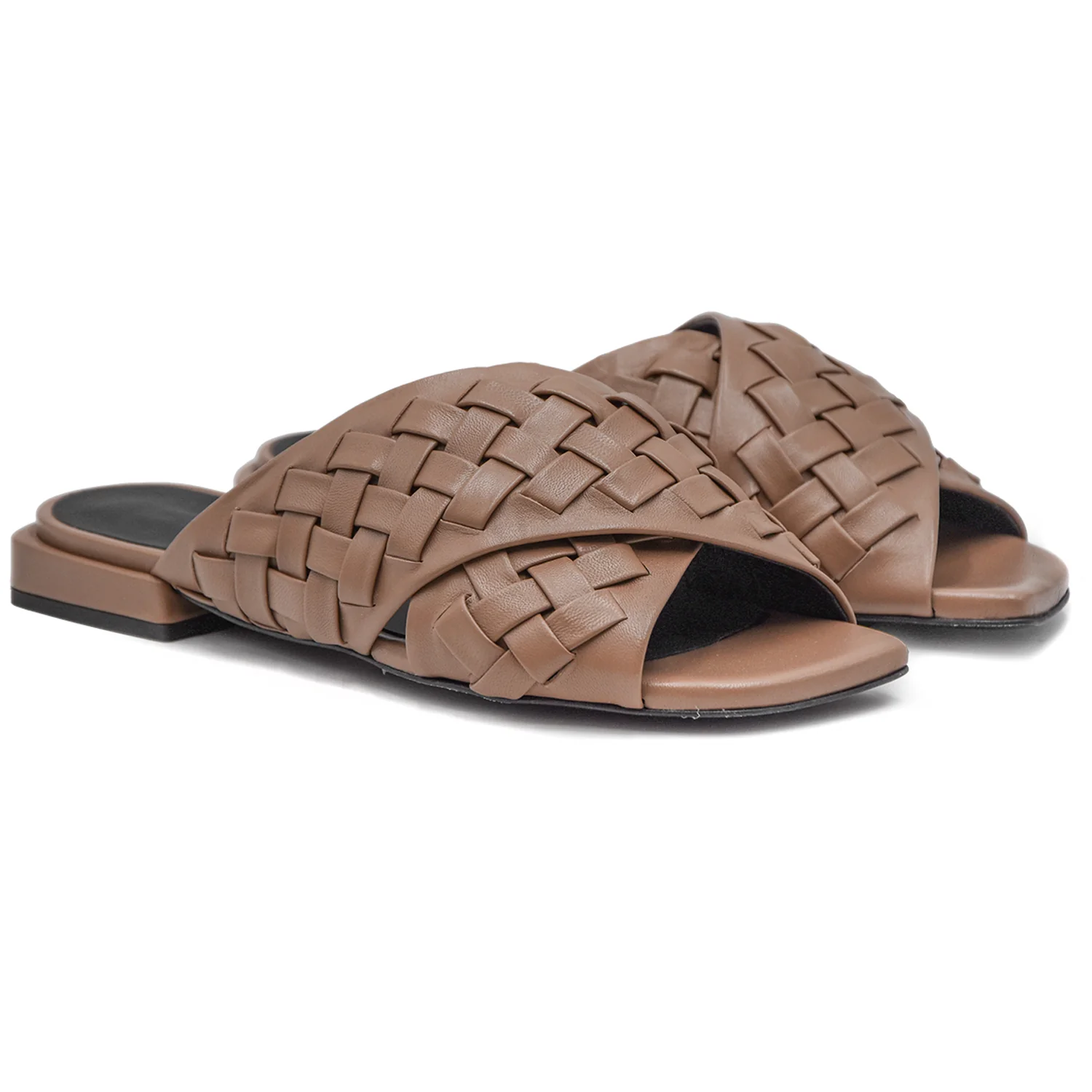 Sandali Furla Donna Taupe Gerla Cross Mule Comodo Ed Elegante - Image 2