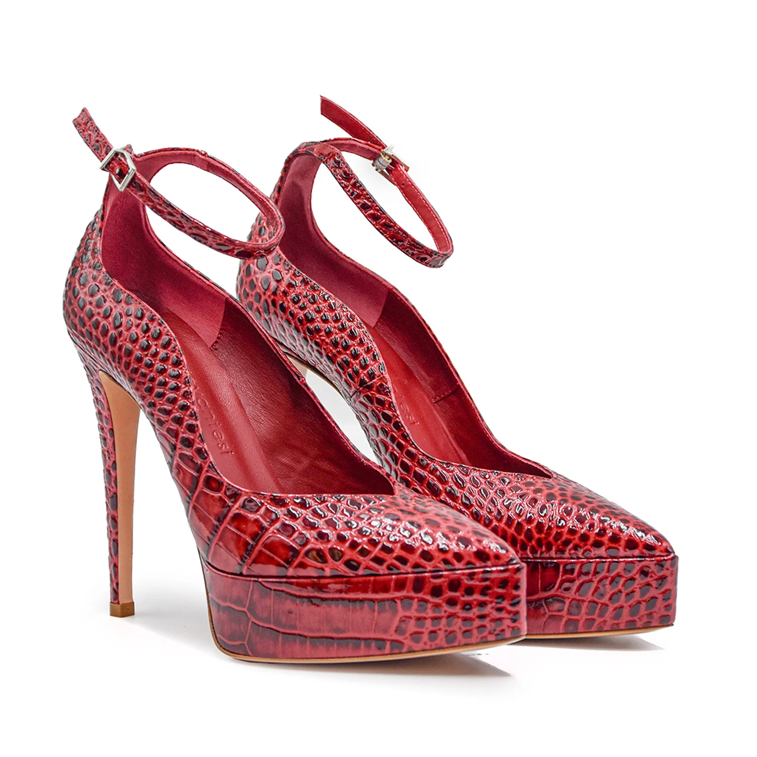 Décolleté Donna Sergio Levantesi Rosso Con Profondo Scollo - Image 2